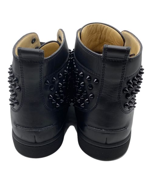 Christian Louboutin（クリスチャン・ルブタン）Christian Louboutin (クリスチャン・ルブタン) スタッズハイカットスニーカー ブラック サイズ:42の古着・服飾アイテム