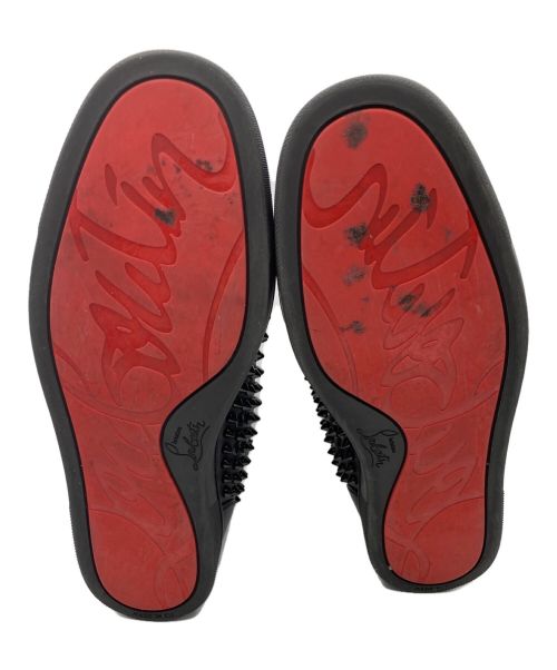 Christian Louboutin（クリスチャン・ルブタン）Christian Louboutin (クリスチャン・ルブタン) スタッズハイカットスニーカー ブラック サイズ:42の古着・服飾アイテム