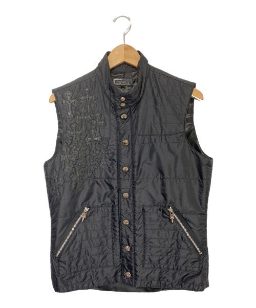 CHROME HEARTS（クロムハーツ）CHROME HEARTS (クロムハーツ) クロスパッチナイロンベスト サイズ:Sの古着・服飾アイテム
