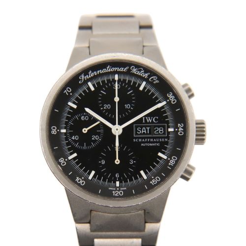 IWC（アイダブリューシー）IWC (アイダブリューシー) クロノグラフ ブラック サイズ:40mmの古着・服飾アイテム