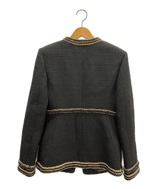 CHANEL（シャネル）CHANEL (シャネル) ココマークボタンツイードジャケット ブラック サイズ:36の古着・服飾アイテム