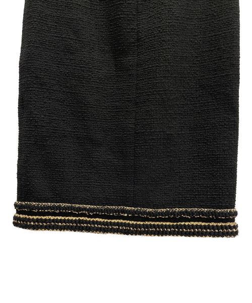 CHANEL（シャネル）CHANEL (シャネル) ツイードスカート ブラック サイズ:36の古着・服飾アイテム