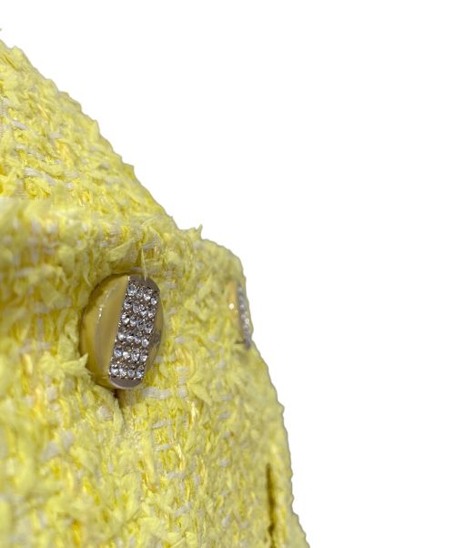 CHANEL（シャネル）CHANEL (シャネル) ツイードジャケット イエロー サイズ:36の古着・服飾アイテム