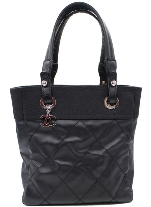 CHANEL（シャネル）CHANEL (シャネル) パリビアリッツ PM  ブラック サイズ:PMの古着・服飾アイテム