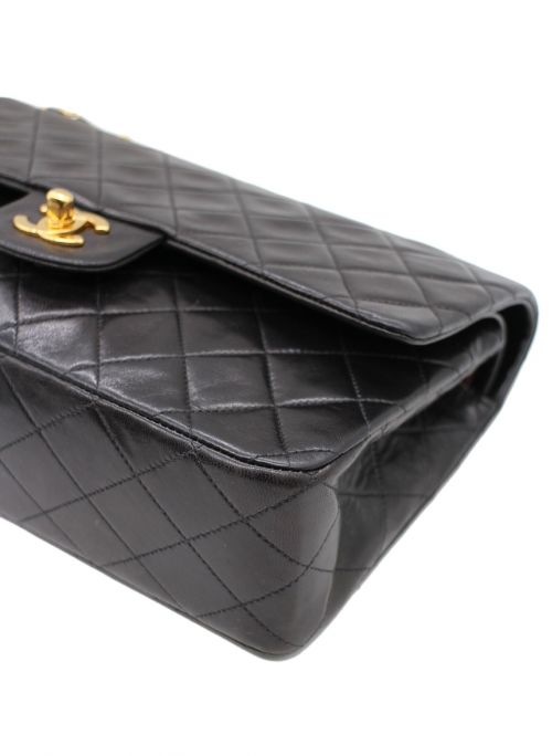 CHANEL（シャネル）CHANEL (シャネル) ダブルフラップ マトラッセ ブラック サイズ:25の古着・服飾アイテム