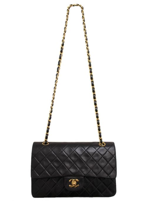 CHANEL（シャネル）CHANEL (シャネル) ダブルフラップ マトラッセ ブラック サイズ:25の古着・服飾アイテム