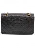 CHANEL (シャネル) ダブルフラップ マトラッセ ブラック サイズ:25：498000円