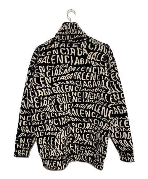 BALENCIAGA（バレンシアガ）BALENCIAGA (バレンシアガ) ロゴウェーブ タートルネック  ブラック サイズ:XSの古着・服飾アイテム