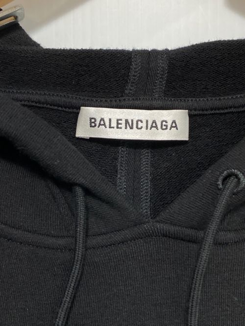 BALENCIAGA（バレンシアガ）BALENCIAGA (バレンシアガ) スモールロゴパーカー ブラック サイズ:Sの古着・服飾アイテム