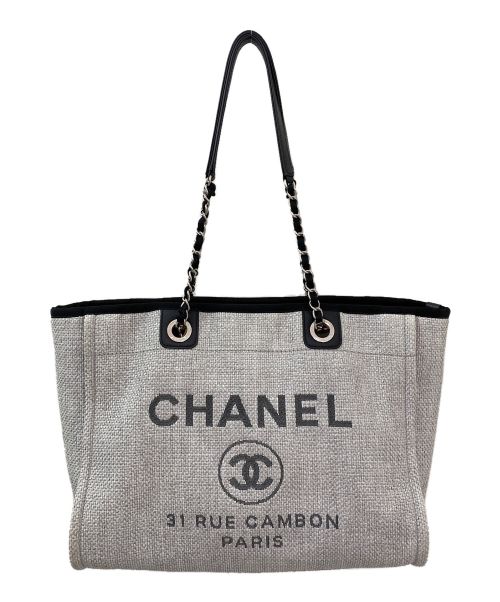 CHANEL（シャネル）CHANEL (シャネル) ドーヴィルMM  ライトグレー サイズ:MMの古着・服飾アイテム