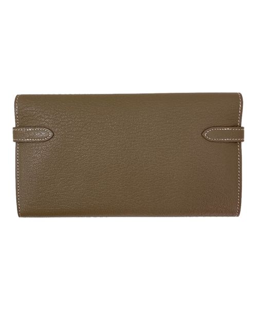 HERMES（エルメス）HERMES (エルメス) ケリーウォレット エトゥープ サイズ:-の古着・服飾アイテム