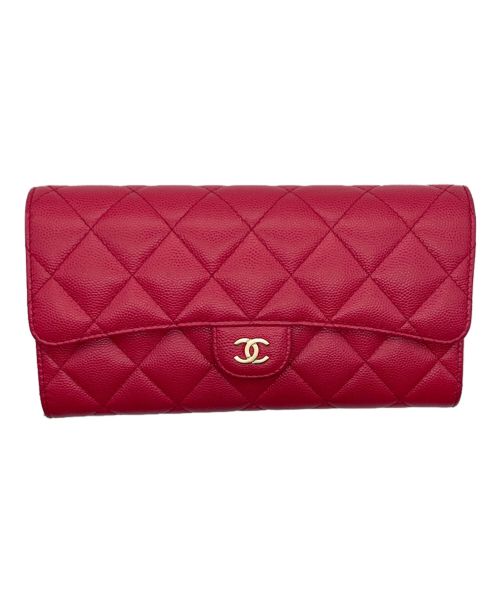 CHANEL（シャネル）CHANEL (シャネル) ココマーク長財布 ピンク サイズ:-の古着・服飾アイテム