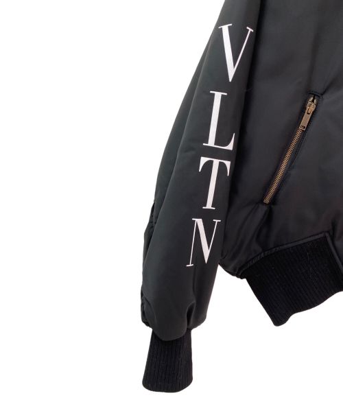 VALENTINO（ヴァレンティノ）VALENTINO (ヴァレンティノ) MA-1ジャケット ブラック サイズ:36の古着・服飾アイテム