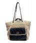 CHANEL（シャネル）の古着「ボア巾着トートバッグ」｜ホワイト×ブラック