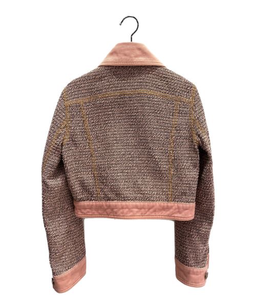 CHANEL（シャネル）CHANEL (シャネル) ツイードデニムセットアップ ピンク サイズ:36の古着・服飾アイテム