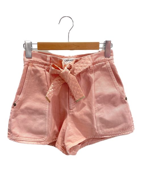 CHANEL（シャネル）CHANEL (シャネル) ツイードデニムセットアップ ピンク サイズ:36の古着・服飾アイテム