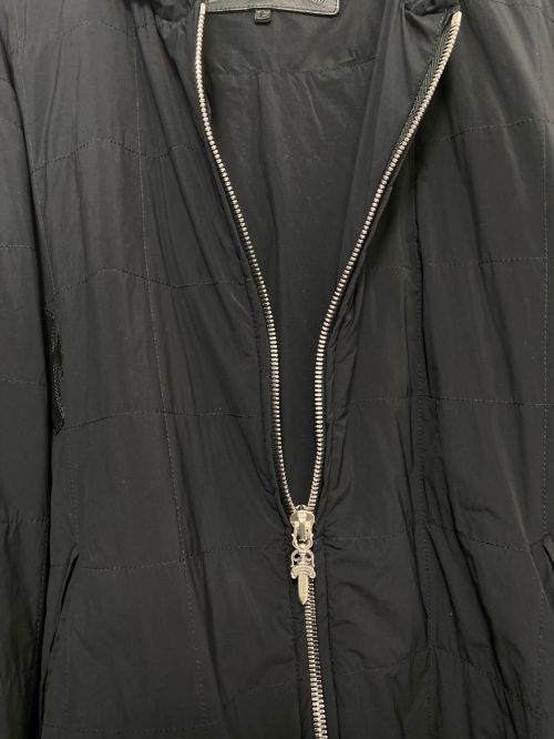 CHROME HEARTS（クロムハーツ）CHROME HEARTS (クロムハーツ) クロスパッチキルティングフーデッドジャケット ブラック サイズ:Ｌの古着・服飾アイテム