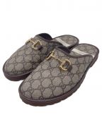 GUCCIグッチ）の古着「ホースビット付きスリッパ」｜ベージュ