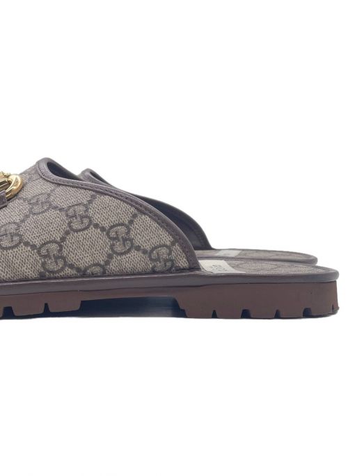GUCCI（グッチ）GUCCI (グッチ) ホースビット付きスリッパ ベージュ サイズ:7の古着・服飾アイテム