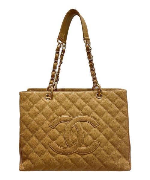CHANEL（シャネル）CHANEL (シャネル) チェーントートバッグ ベージュ サイズ:35の古着・服飾アイテム