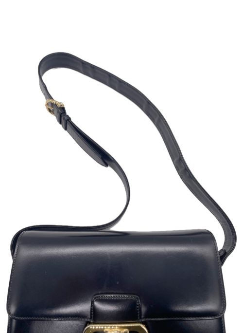 CELINE（セリーヌ）CELINE (セリーヌ) ブラゾン金具カーフショルダーバッグ ブラック サイズ:-の古着・服飾アイテム