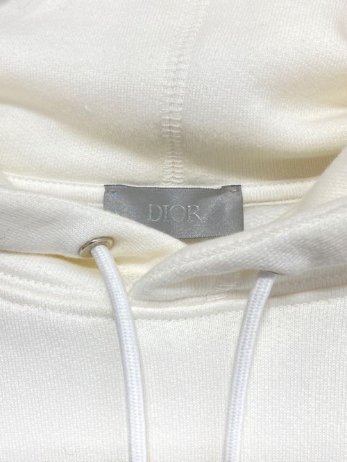 Dior（ディオール）Dior (ディオール) DIOR Flowers Logo Hoodie ホワイト サイズ:XLの古着・服飾アイテム