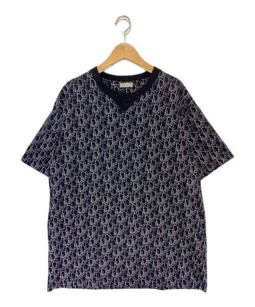 Dior（ディオール）Dior (ディオール) Oversized Dior Oblique Beaded  ネイビー サイズ:XXLの古着・服飾アイテム
