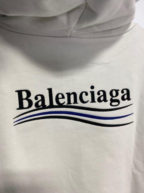 BALENCIAGA（バレンシアガ）BALENCIAGA (バレンシアガ) Political Campaign Logo Sweats オフホワイト サイズ:XLの古着・服飾アイテム