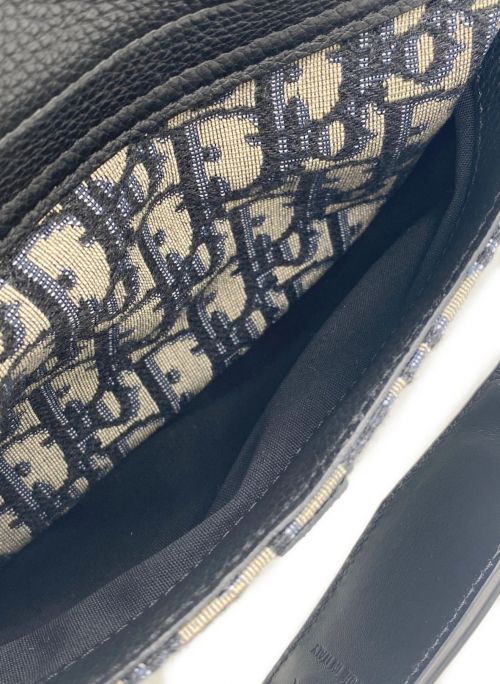 Christian Dior（クリスチャン ディオール）Christian Dior (クリスチャン ディオール) SADDLEミニソフトバッグ ネイビー サイズ:-の古着・服飾アイテム