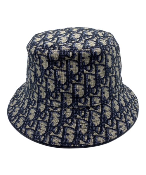Dior（ディオール）Dior (ディオール) Dior Oblique Bucket Hat ネイビー サイズ:Lの古着・服飾アイテム