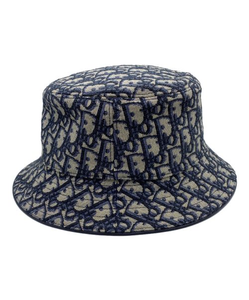 Dior（ディオール）Dior (ディオール) Dior Oblique Bucket Hat ネイビー サイズ:Lの古着・服飾アイテム