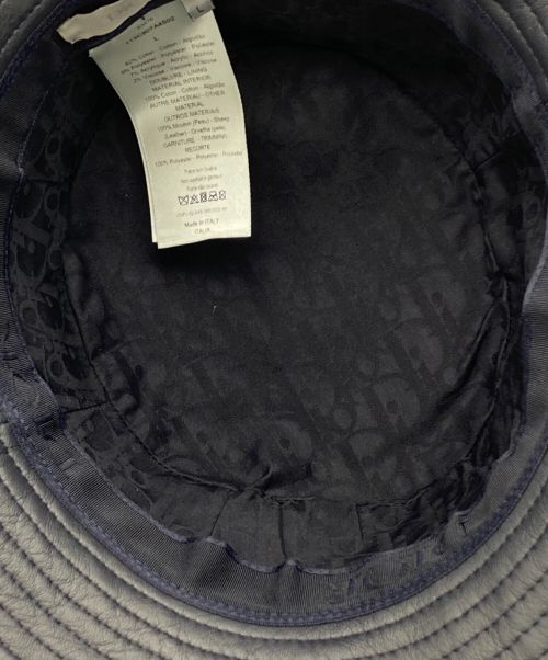 Dior（ディオール）Dior (ディオール) Dior Oblique Bucket Hat ネイビー サイズ:Lの古着・服飾アイテム