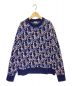 Dior（ディオール）の古着「Oblique Wool Jacquard Sweater」｜ネイビー