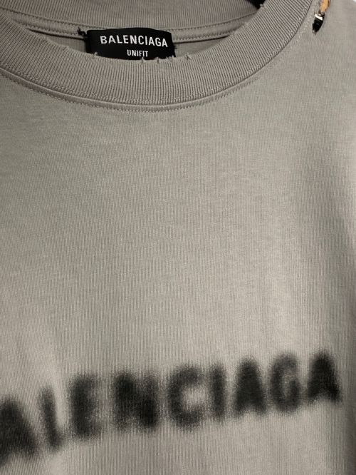BALENCIAGA（バレンシアガ）BALENCIAGA (バレンシアガ) 21AW Wide Fit T-Shirt グレー サイズ:XXSの古着・服飾アイテム