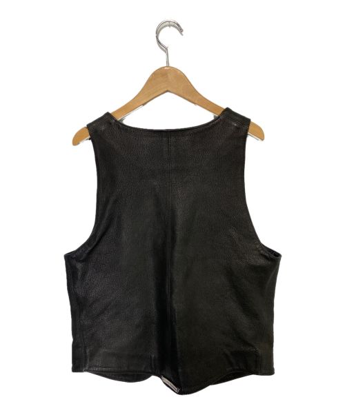 CHROME HEARTS（クロムハーツ）CHROME HEARTS (クロムハーツ) レザーベスト ブラック サイズ:Sの古着・服飾アイテム