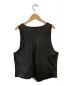 CHROME HEARTS (クロムハーツ) レザーベスト ブラック サイズ:S：89800円