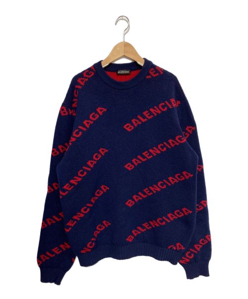 BALENCIAGA（バレンシアガ）BALENCIAGA (バレンシアガ) Allover Logo Crewneck サイズ:Sの古着・服飾アイテム