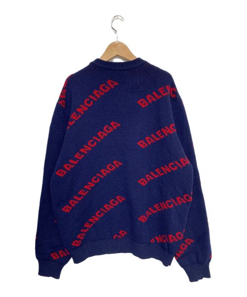 BALENCIAGA（バレンシアガ）BALENCIAGA (バレンシアガ) Allover Logo Crewneck サイズ:Sの古着・服飾アイテム