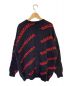BALENCIAGA (バレンシアガ) ALL OVER LOGO KNIT ネイビー サイズ:XS：39800円