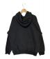 GUCCI × THE NORTH FACE (グッチ × ザ ノースフェイス) フロントロゴプリントスウェットプルオーバーパーカー ブラック サイズ:Ｍ：99800円