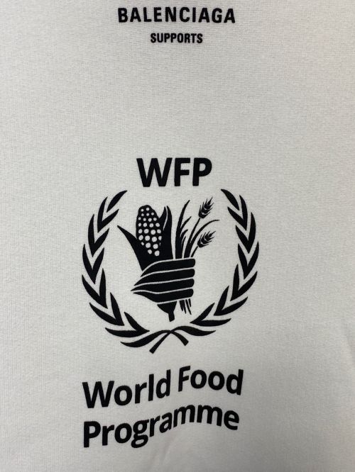 BALENCIAGA（バレンシアガ）BALENCIAGA (バレンシアガ)  BALENCIAGA WORLD FOOD PROGRAM ホワイト サイズ:Ｌの古着・服飾アイテム