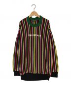 BALENCIAGAバレンシアガ）の古着「オーバーサイズストライプクルーネック」｜マルチカラー