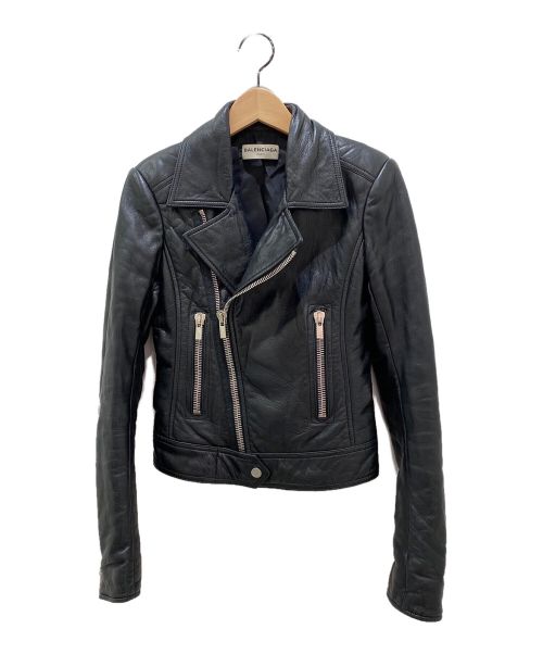 BALENCIAGA（バレンシアガ）BALENCIAGA (バレンシアガ) ライダースジャケット ブラック サイズ:34の古着・服飾アイテム