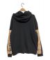 BURBERRY (バーバリー) ロゴプリント ヴィンテージチェック パネル コットン フーデ ブラック サイズ:M：57800円