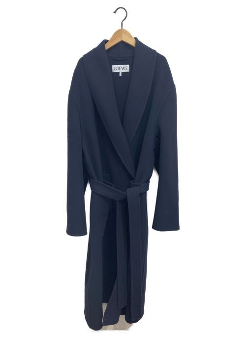 LOEWE（ロエベ）LOEWE (ロエベ) 20AW ショールカラーコート ネイビー サイズ:52の古着・服飾アイテム