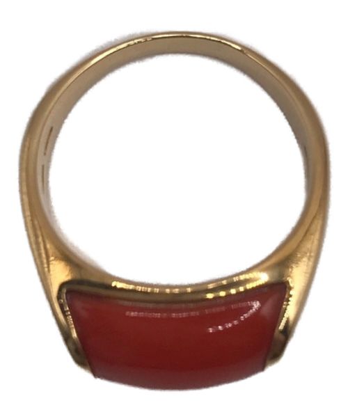 BVLGARI（ブルガリ）BVLGARI (ブルガリ) 珊瑚リング サイズ:14号の古着・服飾アイテム