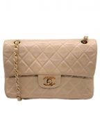 CHANELシャネル）の古着「ダブルフラップマトラッセ」｜ベージュ