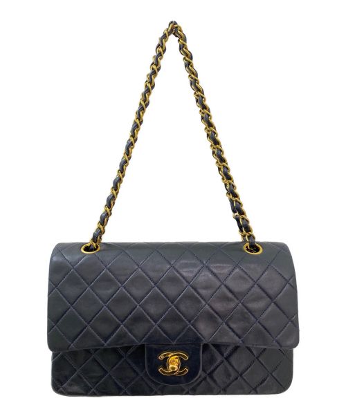CHANEL（シャネル）CHANEL (シャネル) ダブルフラップマトラッセ ネイビー サイズ:-の古着・服飾アイテム