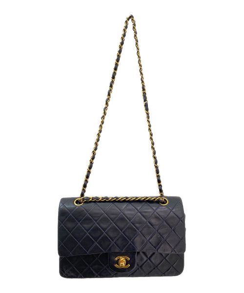 CHANEL（シャネル）CHANEL (シャネル) ダブルフラップマトラッセ ネイビー サイズ:-の古着・服飾アイテム