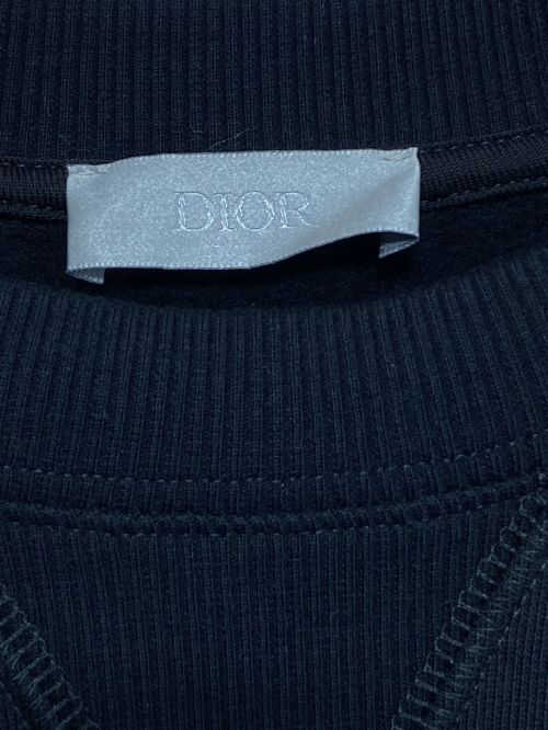 Dior（ディオール）Dior (ディオール) Dior Floral Logo Crewneck ブラック サイズ:Ｌの古着・服飾アイテム